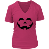 Happy Pumpkin Halloween Tshirt - Funny Jack O Lantern Tee - Womens Plus Size up to 4X