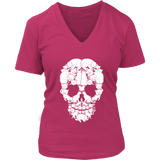 Skull of Cats Graphic Shirt - Cat And Bone Tshirt - Spooky Halloween Costume - Womens Plus Size Up To 4X