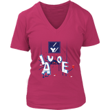 Vowel Party T-Shirt - Grammar Joke T Shirt - Novelty Tee - Womens Plus Size up to 4X