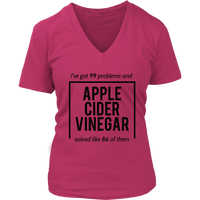 Apple Cider Vinegar T-Shirt - Miracle Cure Tshirt - Witty T - Womens Plus Size Up To 4X