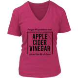 Apple Cider Vinegar T-Shirt - Miracle Cure Tshirt - Witty T - Womens Plus Size Up To 4X