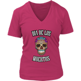 Halloween Mexican Skull Tshirt - Dia de los Muertos Dead Day - Womens Plus Size Up To 4X