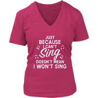 Wannabe Singer Tshirt - Funny Music T-Shirt - Novelty Tee - Womens Plus Size Up To 4X