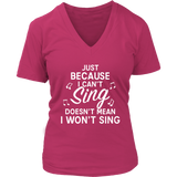 Wannabe Singer Tshirt - Funny Music T-Shirt - Novelty Tee - Womens Plus Size Up To 4X