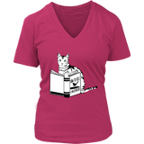 Womens Funny Cat T-Shirt Cat Lover Tee Plus Size Up to 4X