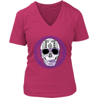 Skull Graphic Shirt - Halloween Tshirt - Dia De Los Muertos - Womens Plus Size Up To 4X