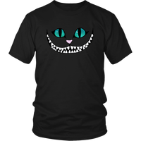 Cheshire Cat Face T-Shirt - Smiling Cat Tee - Wonderland Mad Here