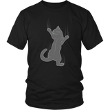 Cat T-Shirt - Climbing Cat Men's TShirt - Fun Cat Tee Shirt