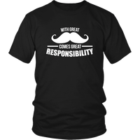 Great Mustache - Funny T-Shirt - Manly Tshirt - Novelty