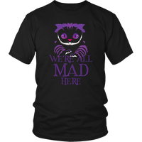 Evil Cheshire Cat Men's T-Shirt - Mad Tshirt - Scary Tee Shirt