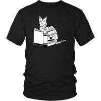 Cat Vs. Bird - Cat Lover T-Shirt - Love Cats Men's T shirt - Books