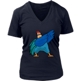 Dabbing Chicken T-Shirt - Funny Rooster Dab T Shirt - Womens Plus Size up to 4X