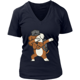 Dabbing Dog T-Shirt - Funny School Kid Dab T Shirt - Womens Plus Size up to 4X