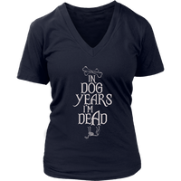 Dog Years T-Shirt - Old Dogs Birthday Tee - Womens Plus Size up to 4X