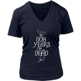 Dog Years T-Shirt - Old Dogs Birthday Tee - Womens Plus Size up to 4X