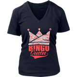 Bingo Queen Crown T-Shirt - Game Jackpot Tshirt - Womens Plus Size up to 4X