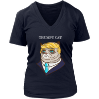 Trumpy Cat T-Shirt - Funny Political Tee - Trump Tshirt - Womens Plus Size up to 4X