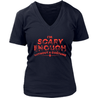 Scary Costume T-Shirt - What To Wear on Halloween Tee - Womens Plus Size up to 4X