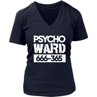 Psycho Ward T-Shirt - Crazy Mad Tshirt - Halloween Costume - Womens Plus Size up to 4X