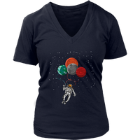 Astronaut Graphic T-Shirt - Space Tshirt - Planets Tee Shirt - Womens Plus Size Up To 4X