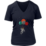 Astronaut Graphic T-Shirt - Space Tshirt - Planets Tee Shirt - Womens Plus Size Up To 4X