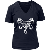 Ivory is for Elephants Only Tshirt - Save Animals T-shirt - Womens Plus Size up to 4X