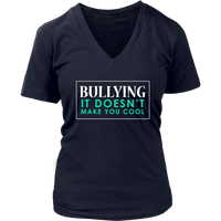 Bullying Not Cool T-Shirt - Stop Bullying in School Tee - Womens Plus Size up to 4X