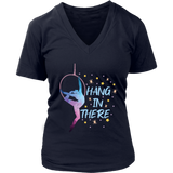 Aerial Hoop Aerialist Tshirt - Yoga Gymnast Acrobat V-Neck T-Shirt Womens Plus Size S-4XL