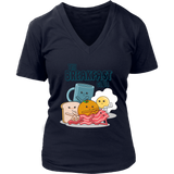 Breakfast Club T-Shirt - Funny Cartoons Tshirt - Morning Tee - Womens Plus Size up to 4X