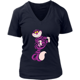 Crazy Cheshire Cat T-Shirt - Cute Genie Cats for Halloween - Womens Plus Size Up To 4X