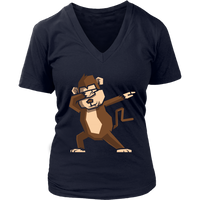 Dabbing Monkey T-Shirt - Funny Ape Dab T Shirt - Womens Plus Size up to 4X