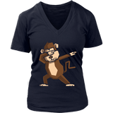 Dabbing Monkey T-Shirt - Funny Ape Dab T Shirt - Womens Plus Size up to 4X