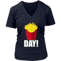 French Fries Day T-Shirt - Friday - Fast Food Party Tshirt - Womens Plus Size up to 4X