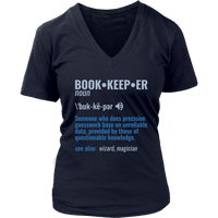 Bookkeeper Funny Definition Joke Tshirt - Accountant Tee - Womens Plus Size Up To 4X