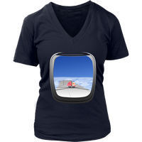 Airplane Window T-Shirt - Baby Tshirt - Vacation Travel - Womens Plus Size up to 4X