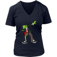 Dabbing Zombie T-Shirt - Halloween Funny Dab T Shirt - Womens Plus Size up to 4X