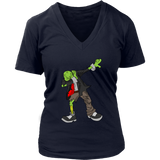 Dabbing Zombie T-Shirt - Halloween Funny Dab T Shirt - Womens Plus Size up to 4X