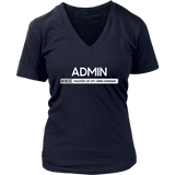 Admin Master of My Own Domain Shirt - Administrative Officer - Womens Plus Size Up To 4X