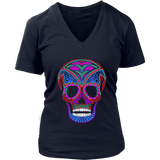 Mexican Skull Halloween Tshirt - Day of the Dead Celebration - Womens Plus Size up to 4X