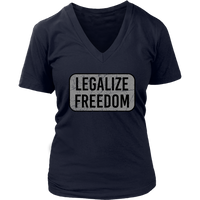 Legalize Freedom Tshirt - Politics Novelty T-Shirt - Womens Plus Size up to 4X