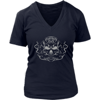 Smoking Skull T-Shirt - Spooky Halloween Tshirt - Womens Plus Size up to 4X