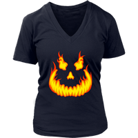 Jack Olantern Smile T-Shirt - Halloween Pumpkin Tee - Womens Plus Size up to 4X