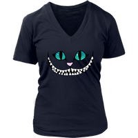 Halloween Cheshire Cat Tshirt - Alice in Wonderland - Womens Plus Size up to 4X