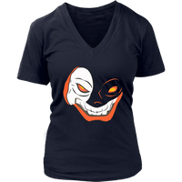 Creepy Jack O'lantern T-Shirt - Spooky Smile Tshirt - Womens Plus Size up to 4X