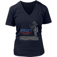 Apollo 11 Moon Landing 1969 Anniversary T-Shirt - Womens Plus Size Up To 4X