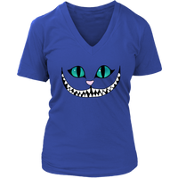 Halloween Cheshire Cat Tshirt - Alice in Wonderland - Womens Plus Size up to 4X