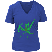 Atheist Praying Mantis Pun Tshirt - Atheism Humor Tee - Womens Plus Size Up To 4X