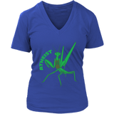 Atheist Praying Mantis Pun Tshirt - Atheism Humor Tee - Womens Plus Size Up To 4X