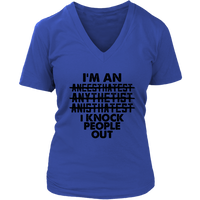 Anesthesia Doctor T-Shirt Anesthesiologist Knock Out Tshirt - Womens Plus Size Up To 4X