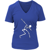 Dabbing Skeleton Halloween T-Shirt - Dab Dance Scary Monster - Womens Plus Size Up To 4X